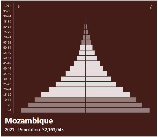 Mozambique Population Pyramid